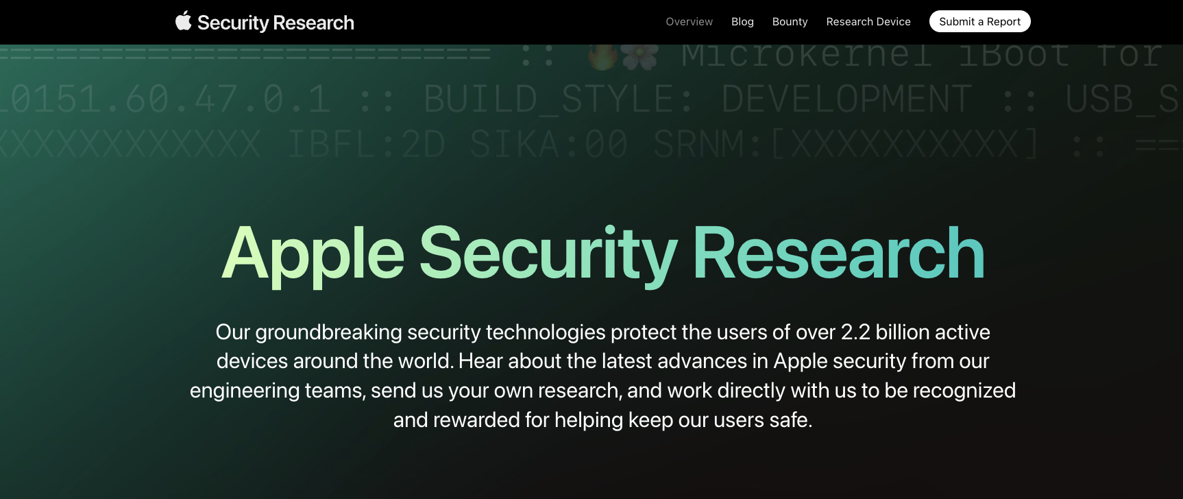 A Renewed Security & Research Website for Apple